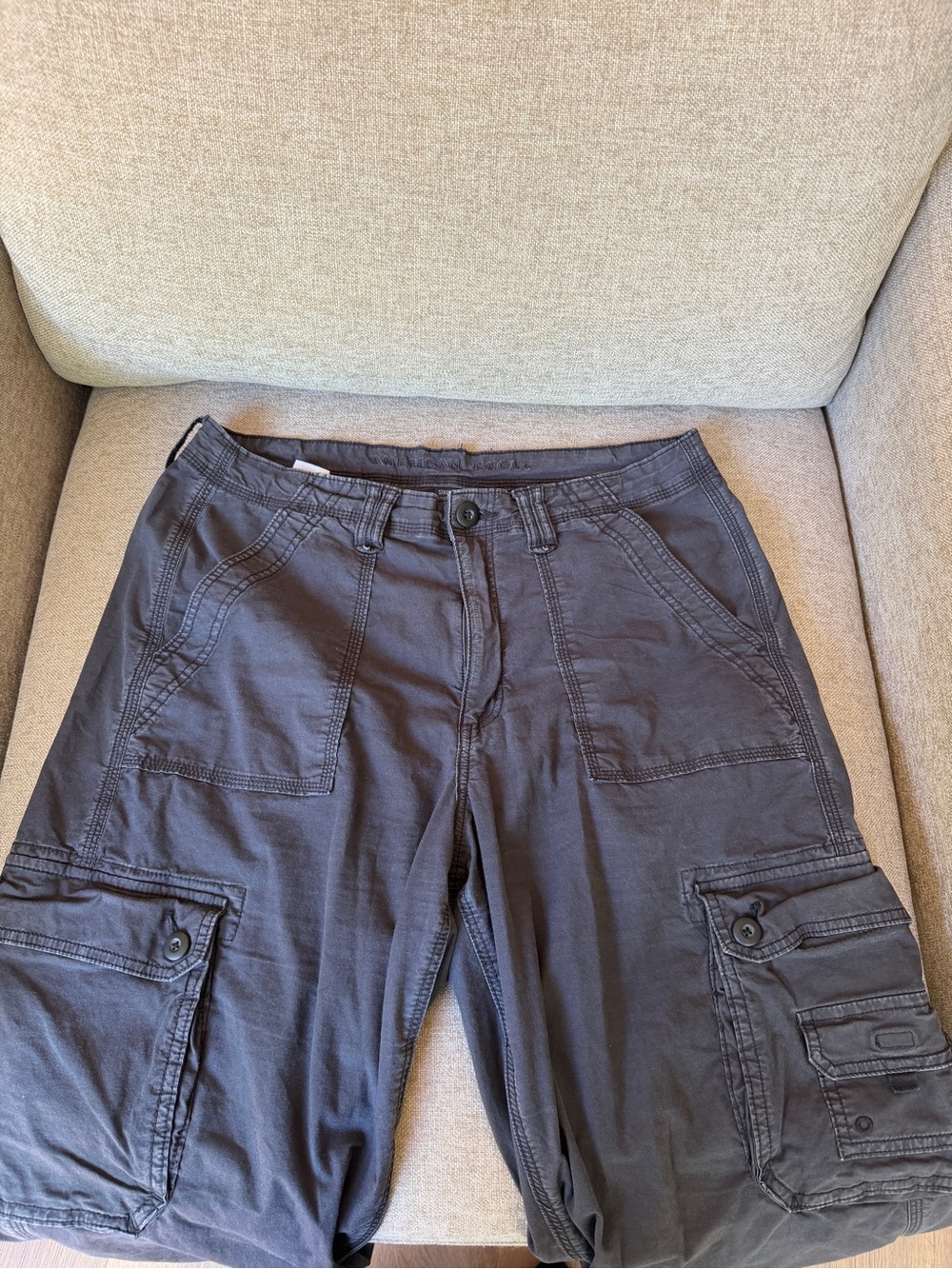American Eagle Outfitters Cargo Pants in Dark Grey - Picture 2 of 6